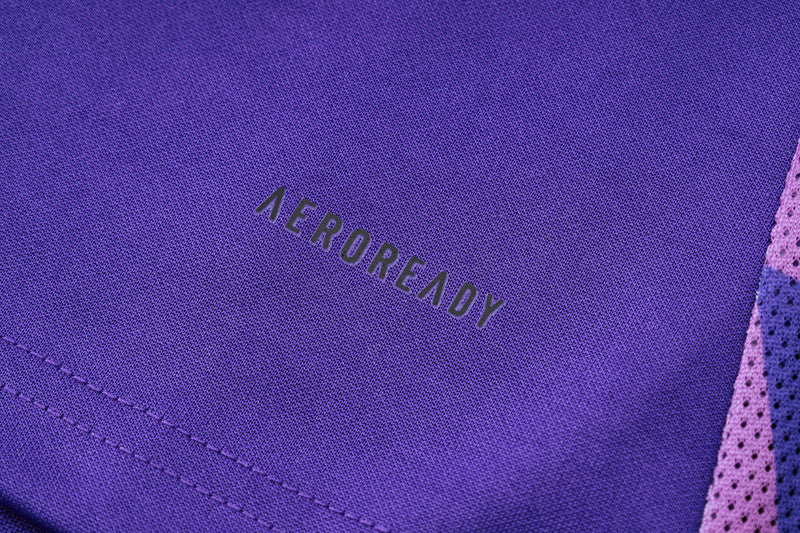 24/25 Conjunto Treino Alemanha - Frio Zíper Curto - Roxo Com Preto