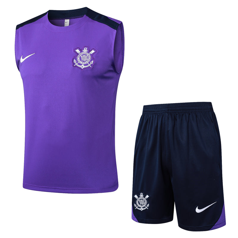25/26 Conjunto Treino Corinthians Regata - Roxo
