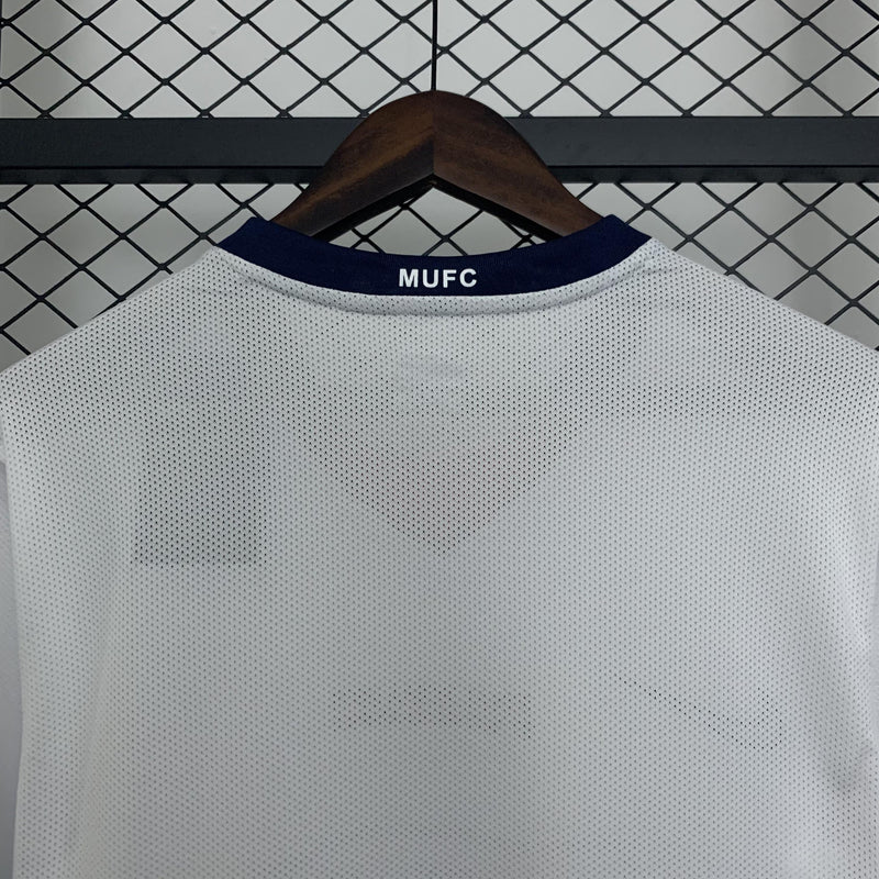 Camisa Retrô Manchester United 2008/2009 Final Champions League - Manga Longa - Branca Away
