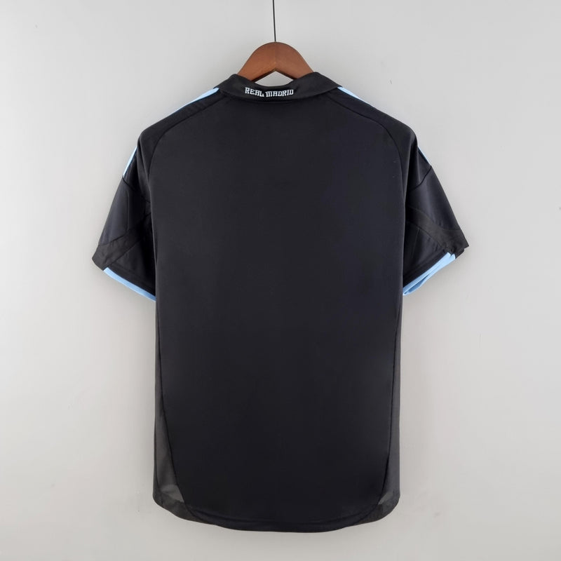 Camisa Retrô Real Madrid 2009/2010 II Away - Preta - Adidas