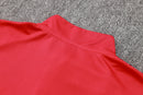 24/25 Conjunto Treino Internacional - Frio Zíper Curto - Vermelho