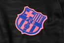 21/22 Conjunto Treino Barcelona - Frio Zíper Curto - Preto