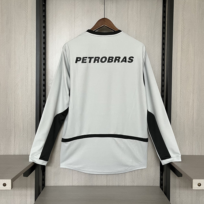 Camisa Retrô Flamengo Goleiro 2002/2003 Cinza - Manga Longa Nike