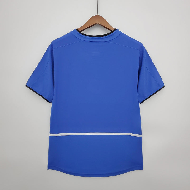 Camisa Retrô Manchester United 2002/2004 II - Azul - Nike