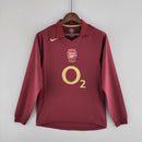 Camisa Retrô Arsenal 2005/2006 I Home - Manga Longa Nike