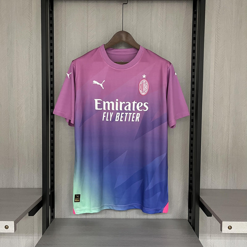Camisa Milan 2023/24 III Third - Torcedor - Rosa