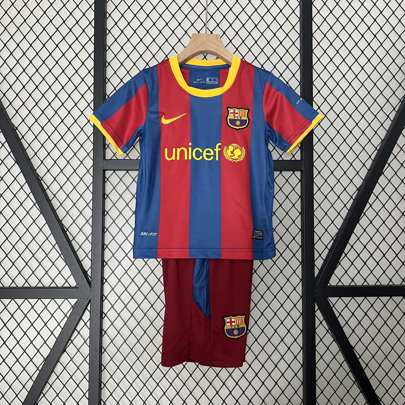 Conjunto Infantil Retrô - Barcelona 2010/2011 I Home