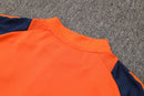 24/25 Conjunto Manchester United - Frio Zíper Curto - Laranja