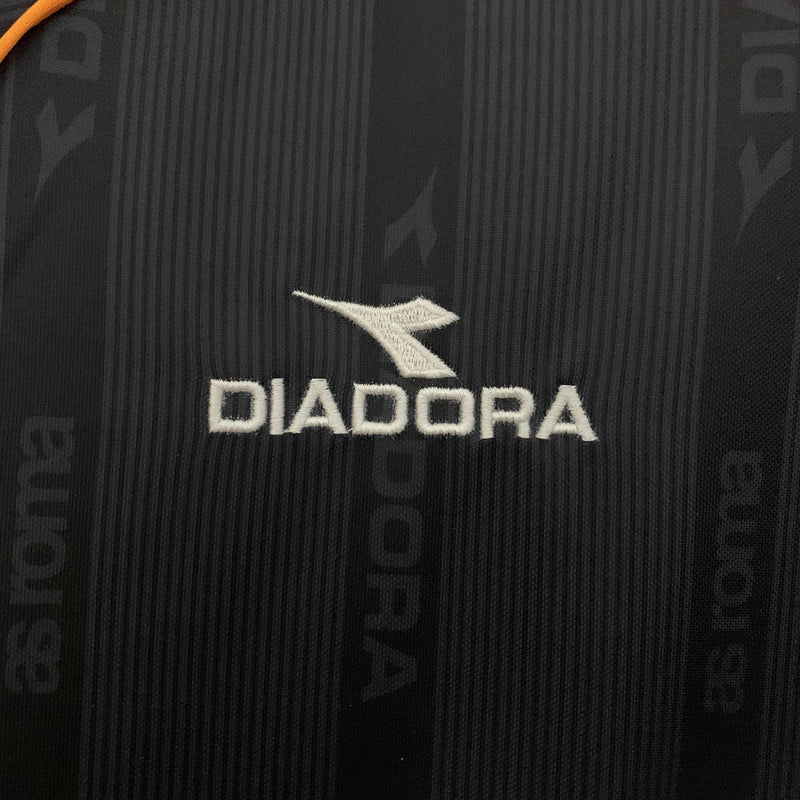 Camisa Retrô Roma 1999/2000 II Away - Preta - Diadora