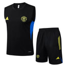 25/26 Conjunto Treino Manchester United Regata - Preto
