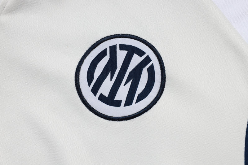 25/26 Conjunto Treino Inter de Milão - Frio Zíper Curto