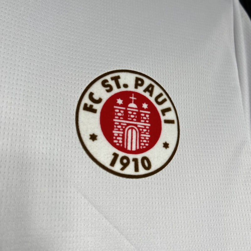 Camisa St. Pauli 24/25 II Away - Torcedor - Branca