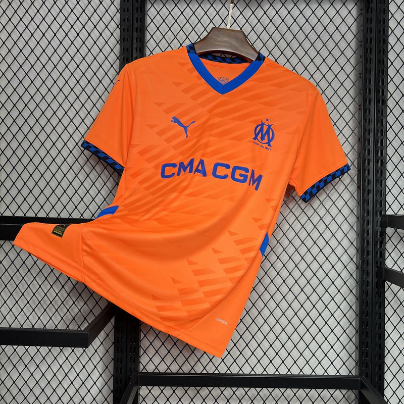 Camisa Olympique de Marseille 24/25 III Third - Torcedor - Laranja