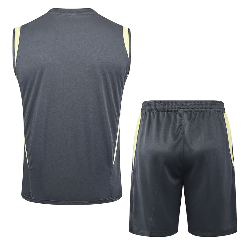 24/25 Conjunto Treino Atlético Mineiro Regata - Cinza Escuro