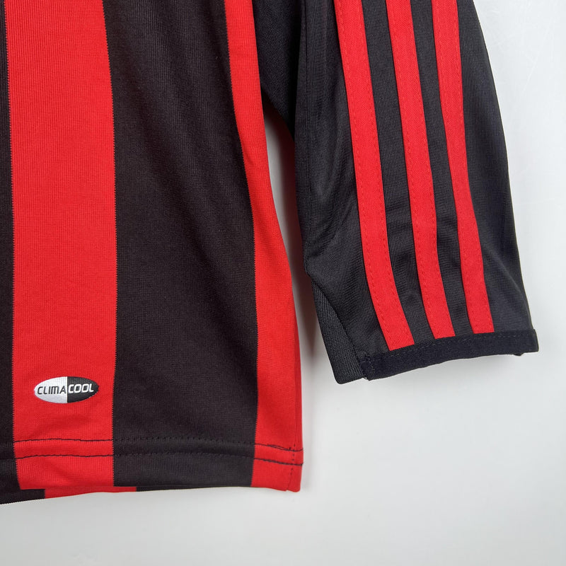 Camisa Retrô Milan 2008/2009 I Home - Manga Longa Adidas