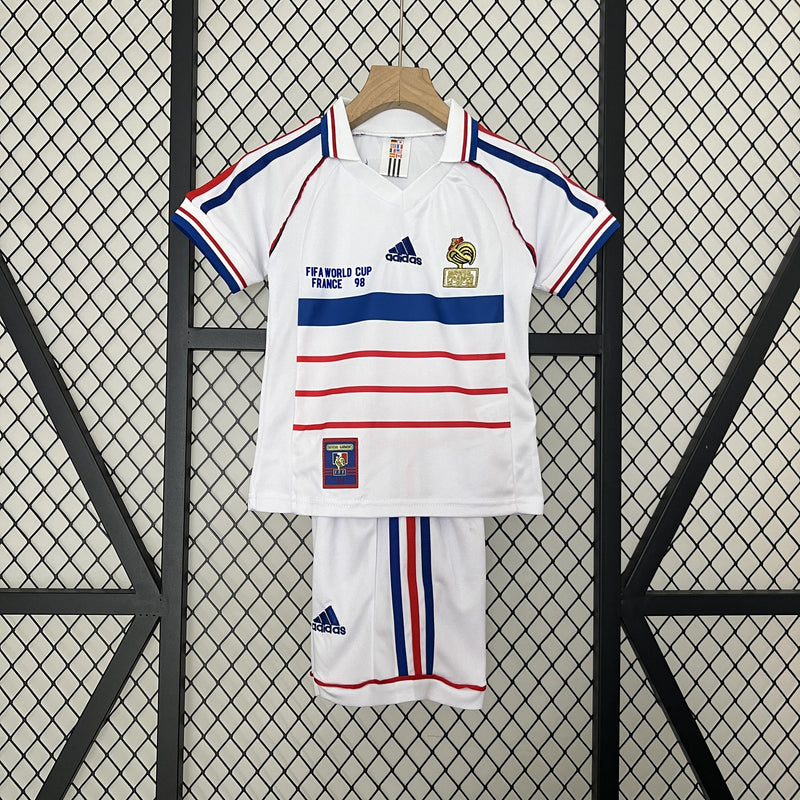 Conjunto Infantil Retrô - Fiorentina 1998 II Away - Branca