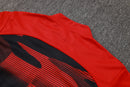 24/25 Conjunto Treino Milan - Zíper Curto - Vermelha