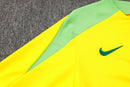24/25 Conjunto Treino Brasil - Frio Zíper Curto - Amarelo