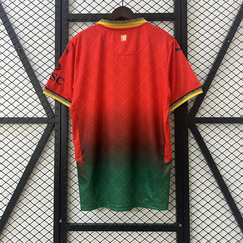 Camisa Milan 2025/26 Puma x Off-White - Vermelha - Torcedor