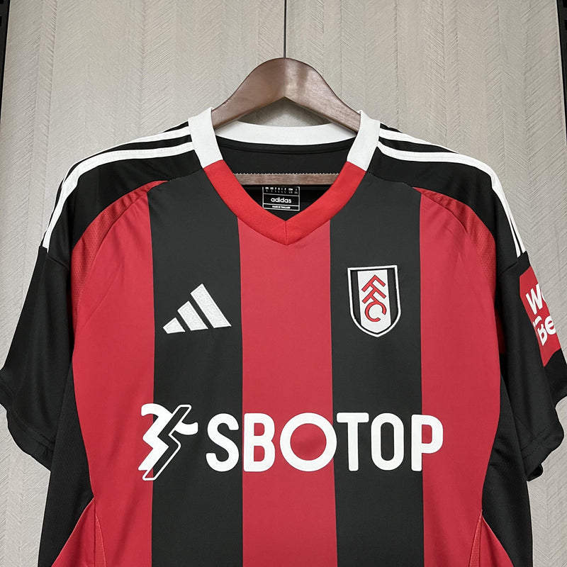 Camisa Fulham 2024/25 II Away - Torcedor - Vermelha e Preta
