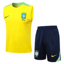 24/25 Conjunto Treino Brasil - Regata - Amarelo