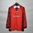 Camisa Retrô Manchester United 1996 I Home - Manga Longa Umbro