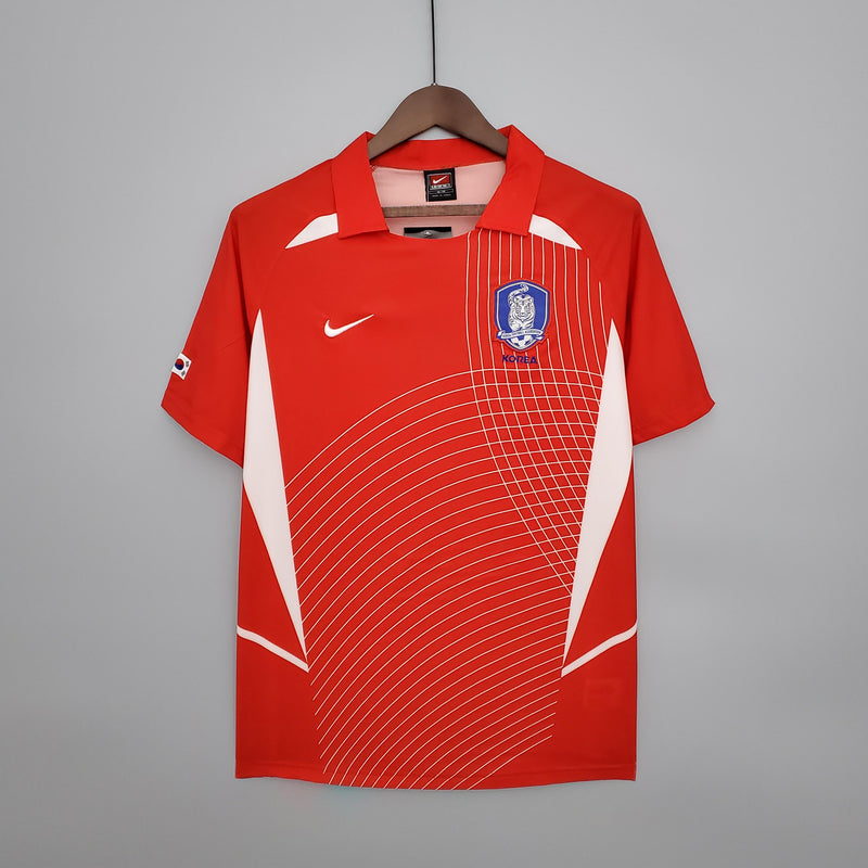 Camisa Retrô Coreia do Sul 2002 Vermelha