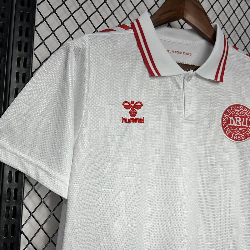 Camisa Dinamarca 2024/25 II Away - Torcedor - Branca