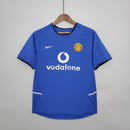 Camisa Retrô Manchester United 2002/2004 II - Azul - Nike