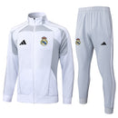 25/26 Conjunto Real Madrid 'Urban Purist' - Frio Zíper Longo - Branco