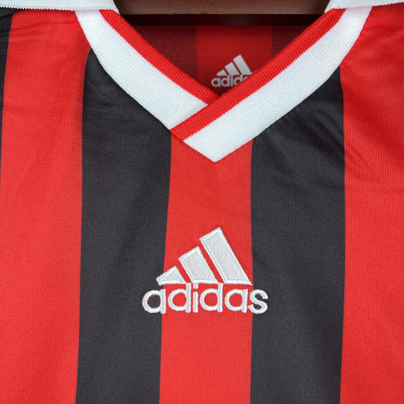 Camisa Retrô Milan 2009/2010 I Home - Manga Longa Adidas
