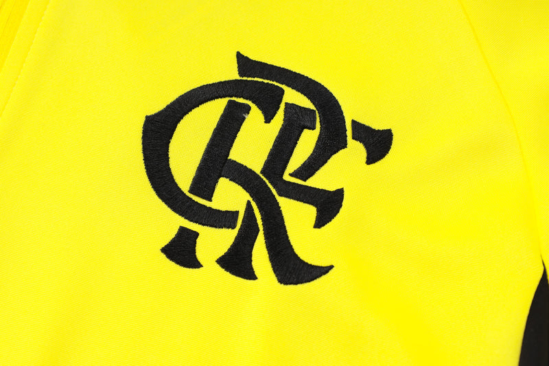 24/25 Conjunto Treino Flamengo - Frio Zíper Curto - Verde e Cinza