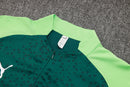24/25 Conjunto Treino Palmeiras - Frio Zíper Curto - Verde Escuro