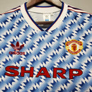 Camisa Retrô Manchester United 1990/1992 II Away - Azul - Adidas