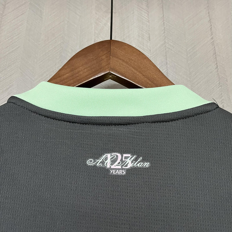 Camisa Milan 2024/25 III Third - Torcedor - Cinza e Verde