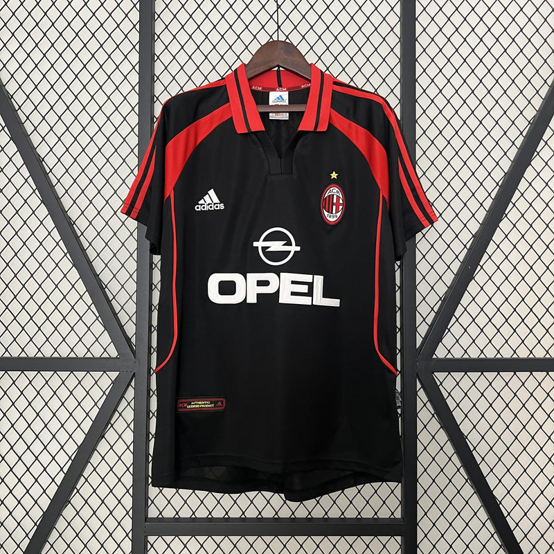 Camisa Retrô Milan 2000/2001 III Third - Preta - Adidas