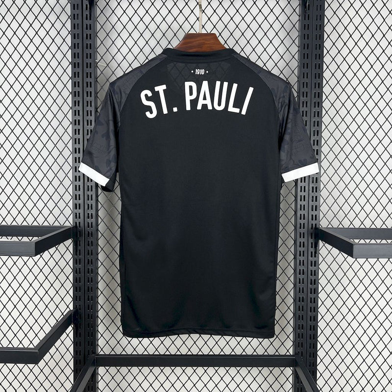 Camisa St. Pauli III Third - Torcedor - Preta
