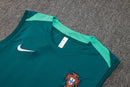 24/25 Conjunto Treino Portugal - Regata - Verde Escuro