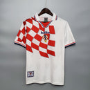 Camisa Retrô Croácia 1998 II Away - Branca