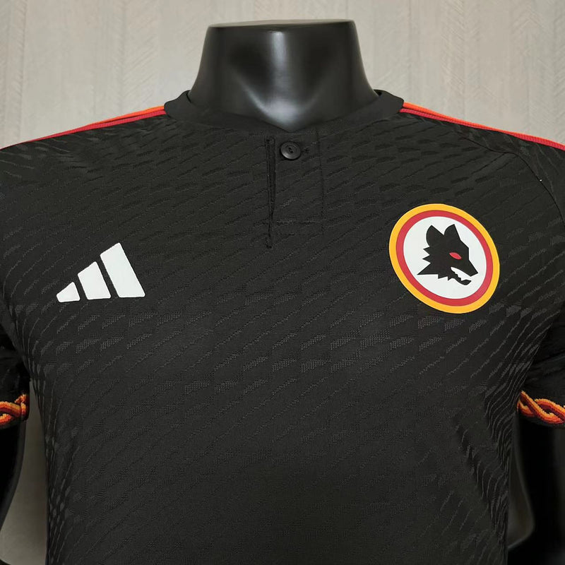 Camisa Roma 2023/24 II Away - Jogador - Preta