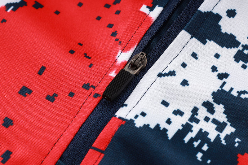 24/25 Conjunto PSG - Frio Zíper Curto - Azul Escuro