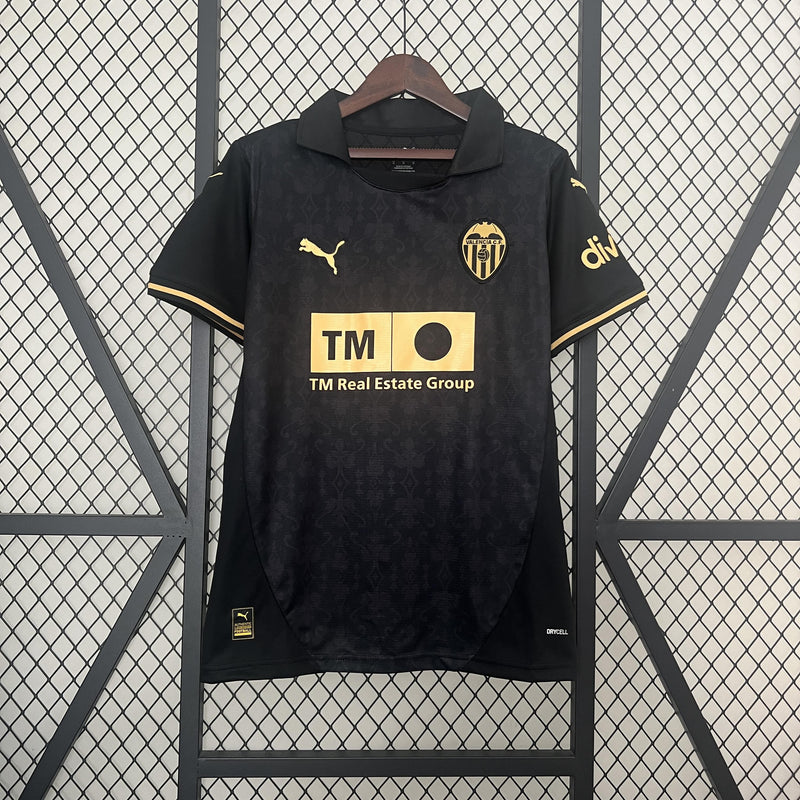 Camisa Valencia 2024/25 II Away - Torcedor - Preta
