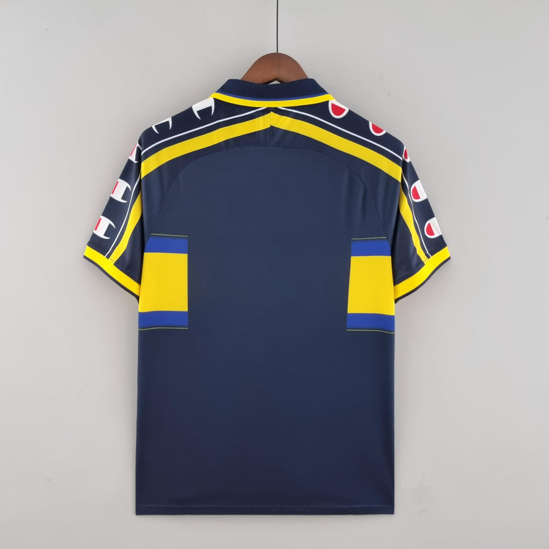Camisa Retrô Parma 1999/2000 II Away - Azul - Champion