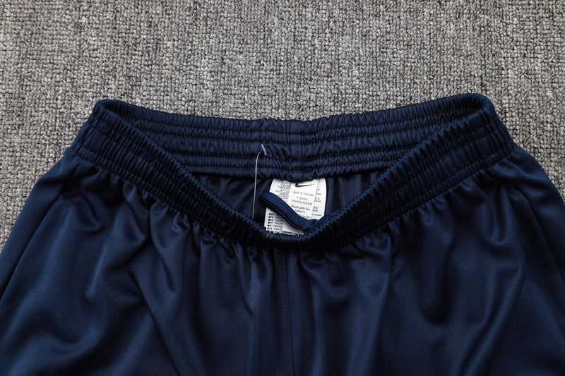 24/25 Conjunto Treino Inglaterra - Frio Zíper Curto - Azul Escuro
