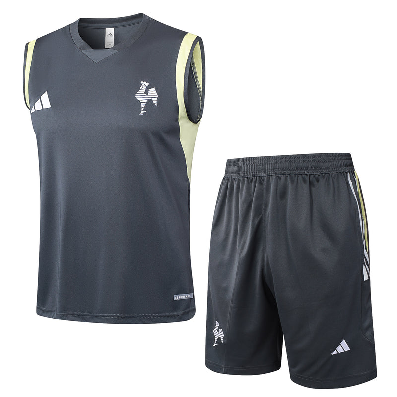 24/25 Conjunto Treino Atlético Mineiro Regata - Cinza Escuro