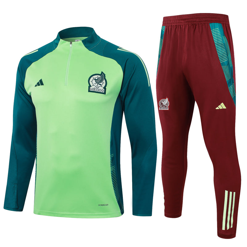 24/25 Conjunto México - Frio Zíper Curto - Verde Claro