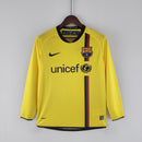 Camisa Retrô Barcelona 2008/2009 II Away Amarela - Manga Longa Nike