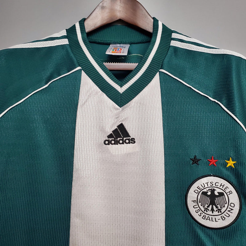 Camisa Retrô Alemanha 1998 II Away - Verde - Adidas