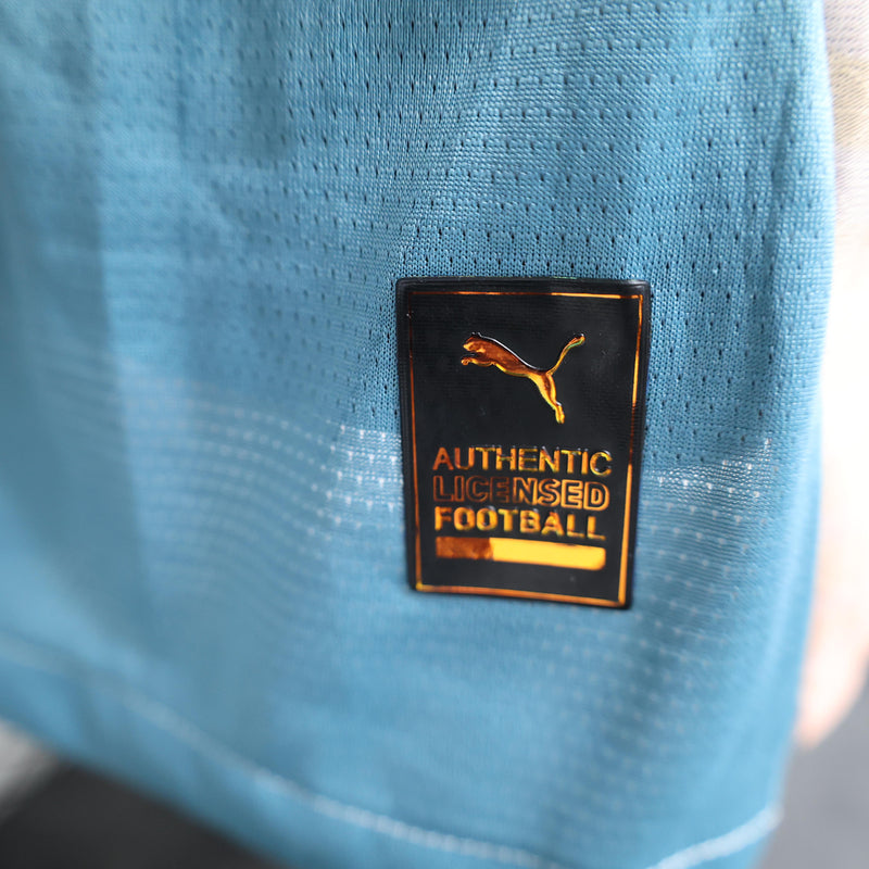 Camisa Manchester City III Third 2024/2025 - Jogador - Bege Azul