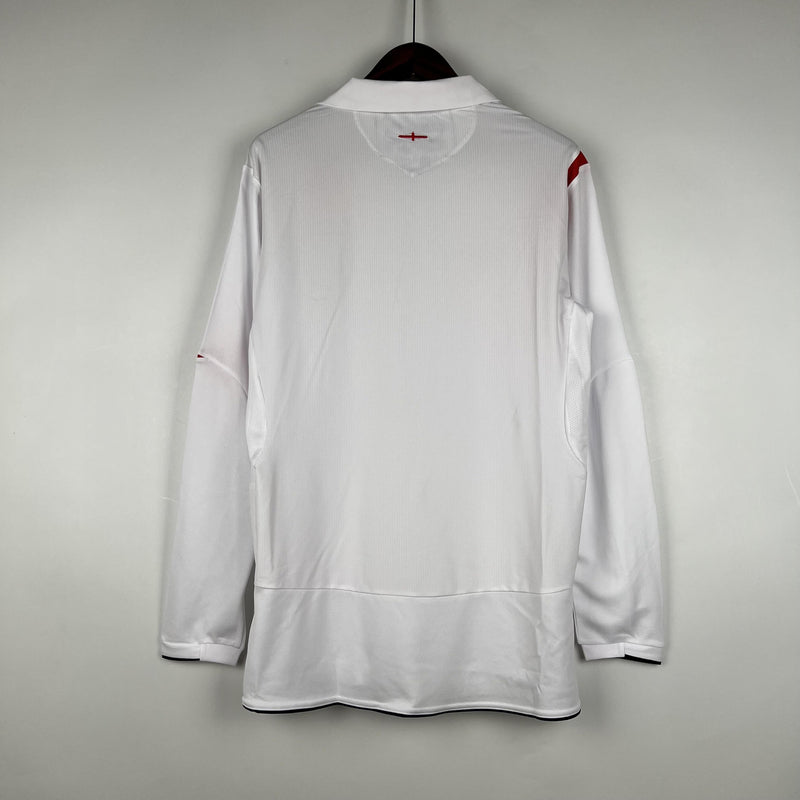 Camisa Retrô Inglaterra 2006 I Home - Manga Longa Umbro